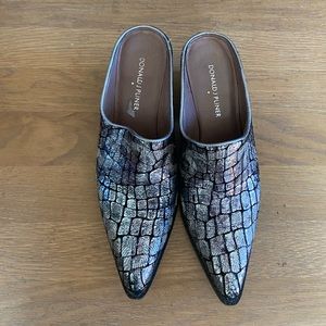 Donald Pliner Metallic mules